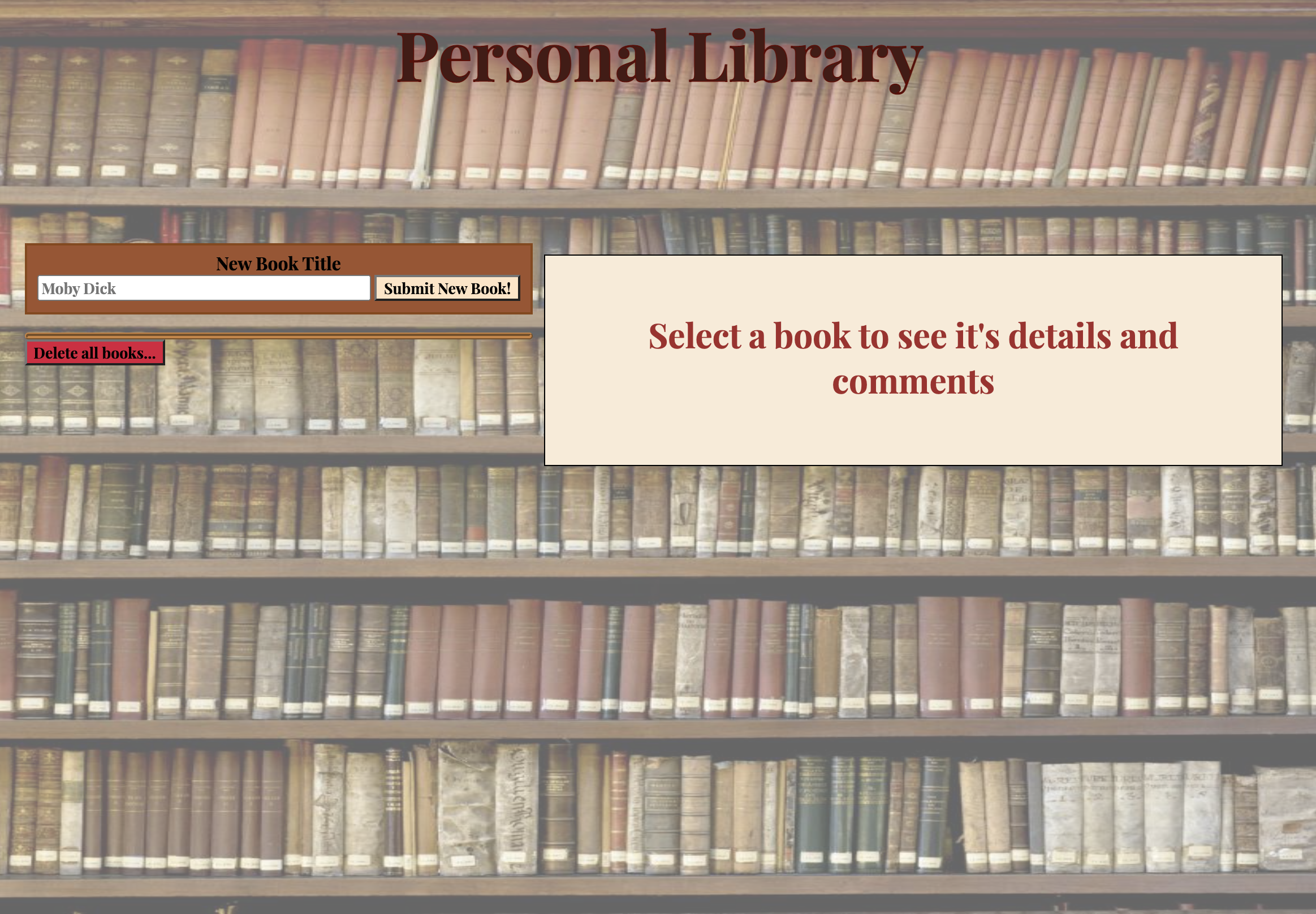Personal Library