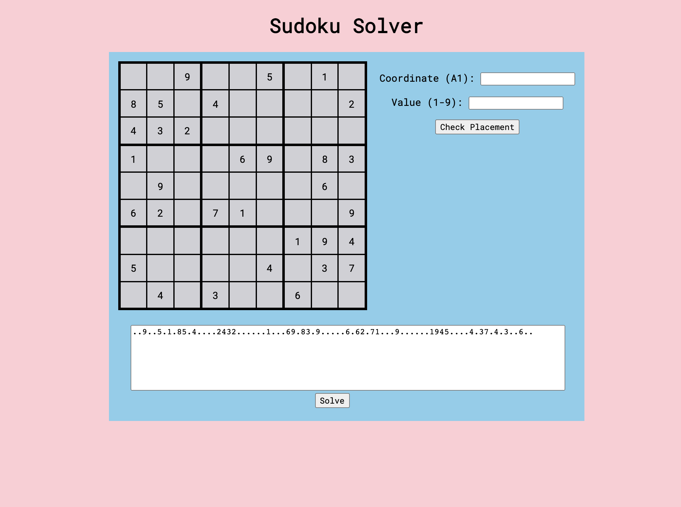 Sudoku Solver